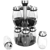 Double Layer Rotating Spice Rack Organizer